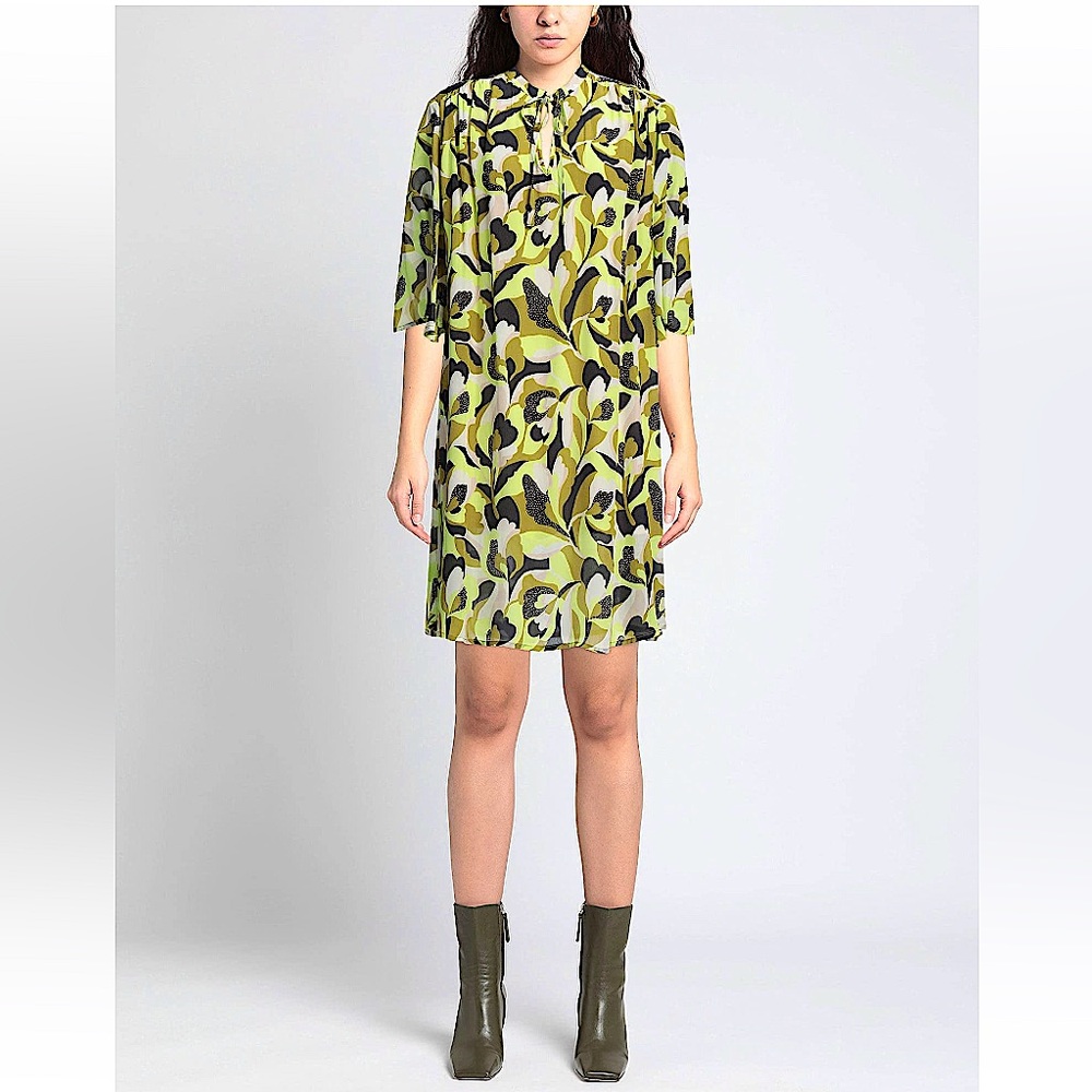 EMMA & GAIA GREEN short Viscose dress SZ US 8